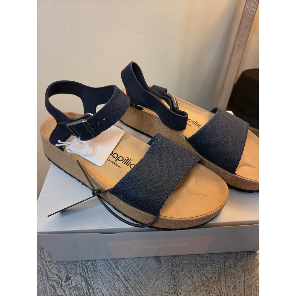 Papillio by Birkenstock Glenda Sandals, Navy, US 9 | New in Box